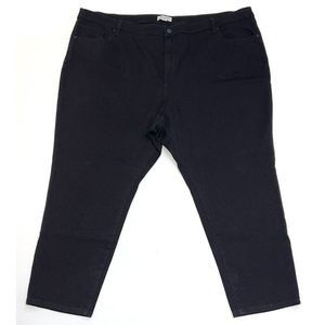 Nili Lotan Plus Women's Black Crop 27" Inseam Jean Denim Pants NWOT